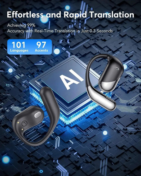 3-in-1 AI Translation Earbuds for Instant Multilingual Communication - Lxvox