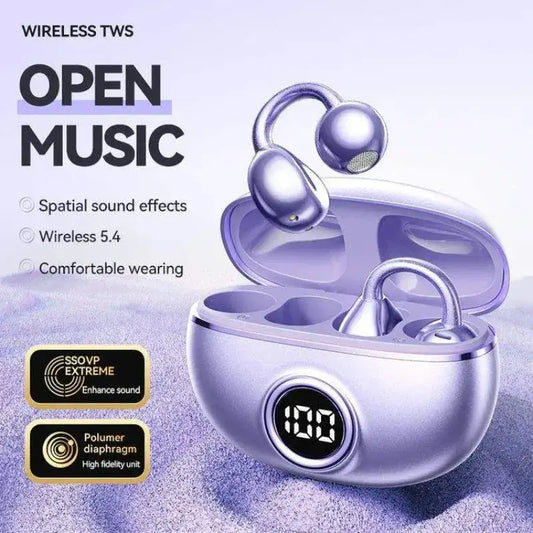 Professional Open-Ear Bluetooth Earbuds - 14.2mm, Bluetooth 5.4 - Lxvox