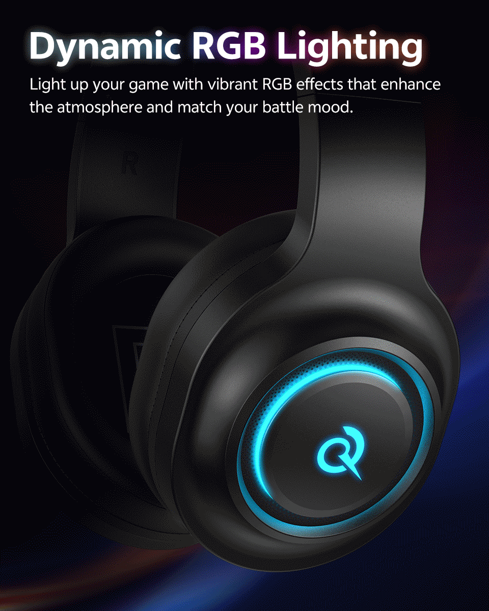 Professional Wireless Gaming Headset - 100H Battery Life, Triple-Mode Audio - Lxvox