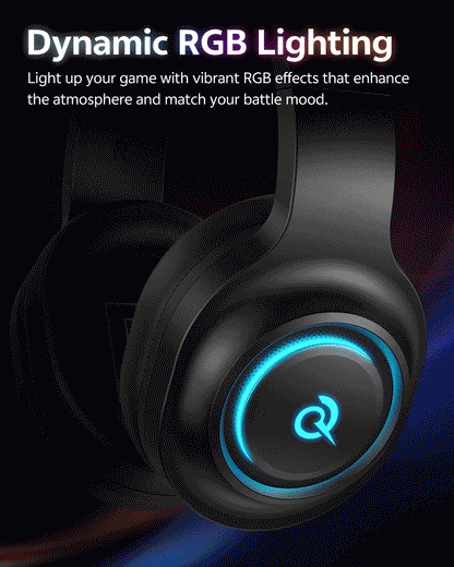 Professional Wireless Gaming Headset - 100H Battery Life, Triple-Mode Audio - Lxvox