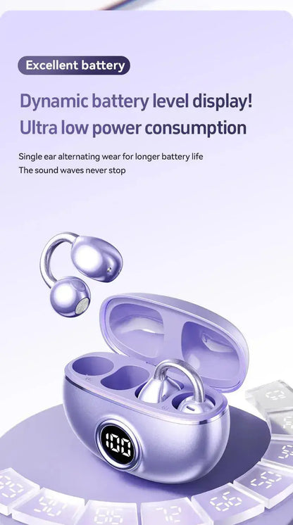 Professional Open-Ear Bluetooth Earbuds - 14.2mm, Bluetooth 5.4 - Lxvox