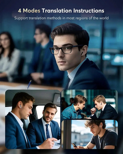 Professional AI Translator Earbuds - 188 Languages, 36H Battery Life - Lxvox