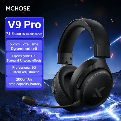 Professional Wireless Gaming Headset - TOPSPEED 7.1, 4-Mode with AI Mic - Lxvox