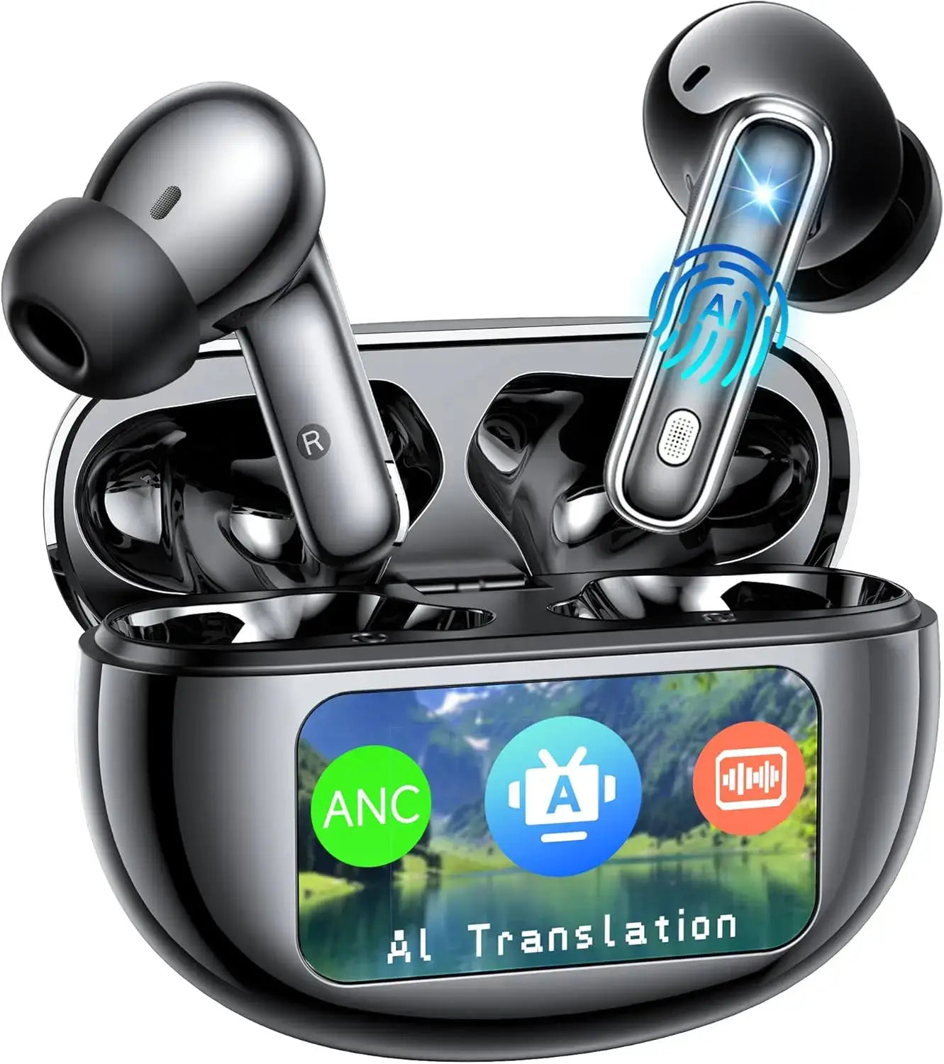 Professional AI Translator Earbuds - 188 Languages, 36H Battery Life - Lxvox