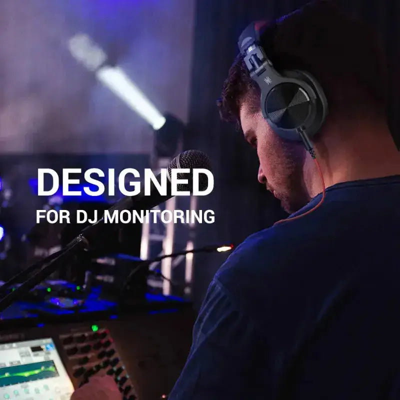 Professional DJ Studio Headphones - Dual-Jack, 40mm Quality Sound - Lxvox