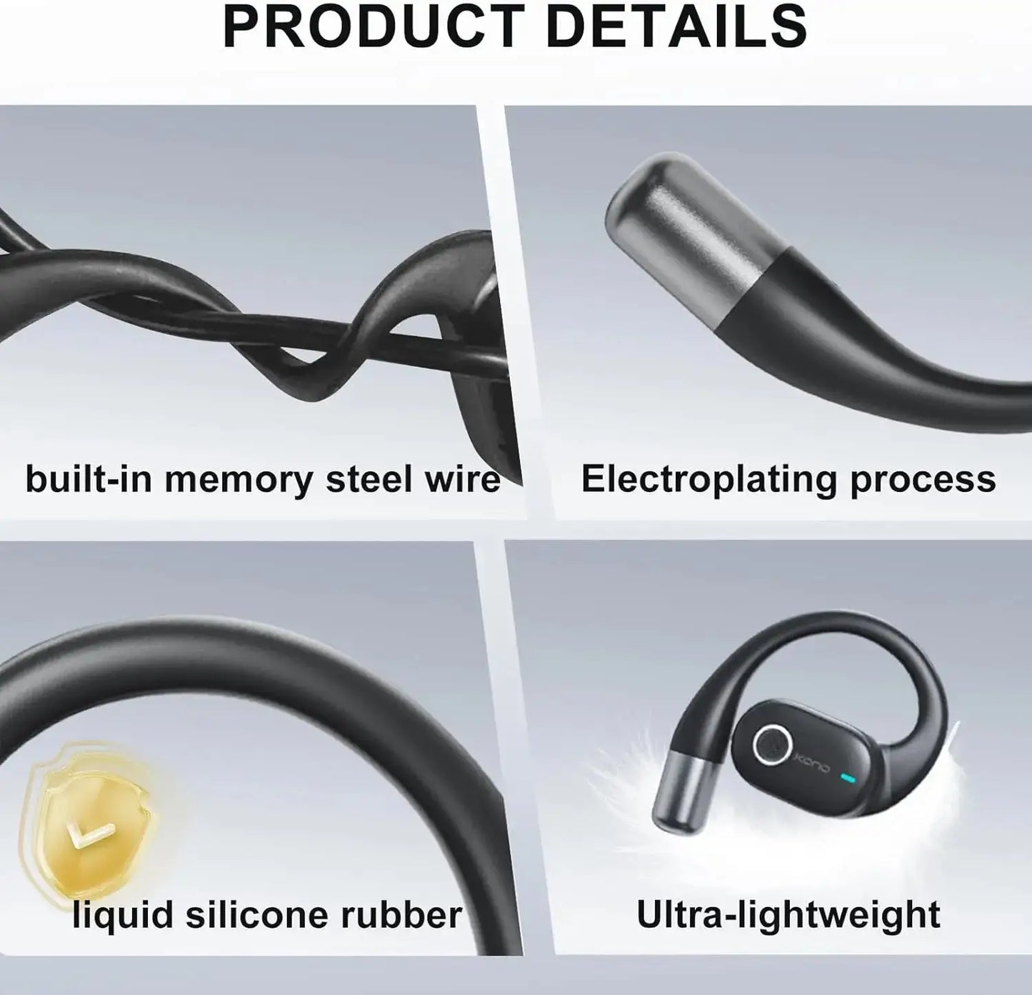 AI Translator Earbuds with LCD Touchscreen - 164 Lang, 70H - Lxvox