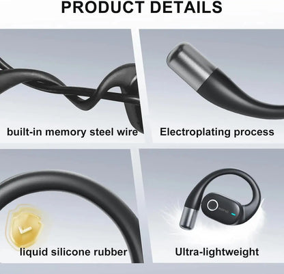 AI Translator Earbuds with LCD Touchscreen - 164 Lang, 70H - Lxvox