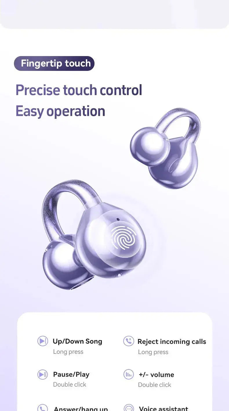 Professional Open-Ear Bluetooth Earbuds - 14.2mm, Bluetooth 5.4 - Lxvox