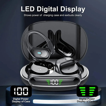 BX30 Sport Wireless Earbuds - 60H, LED Display, IPX7 - Lxvox
