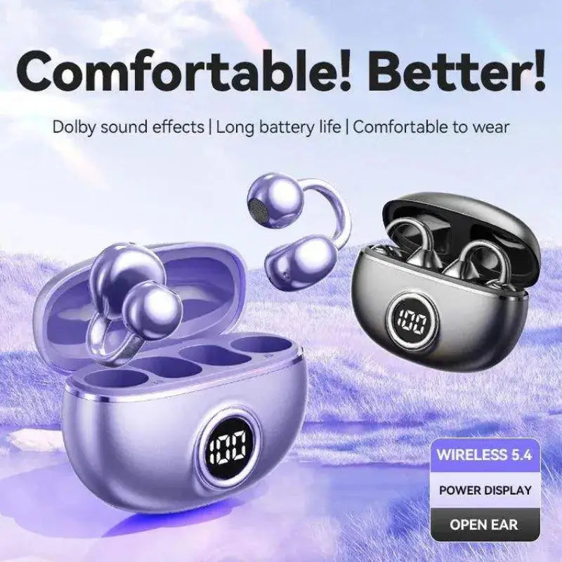 Professional Open-Ear Bluetooth Earbuds - 14.2mm, Bluetooth 5.4 - Lxvox