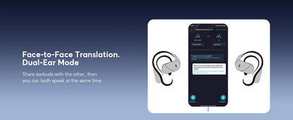 AI Translator Earbuds OWS with Smart Screen - 144 Languages, 60H Battery Life - Lxvox