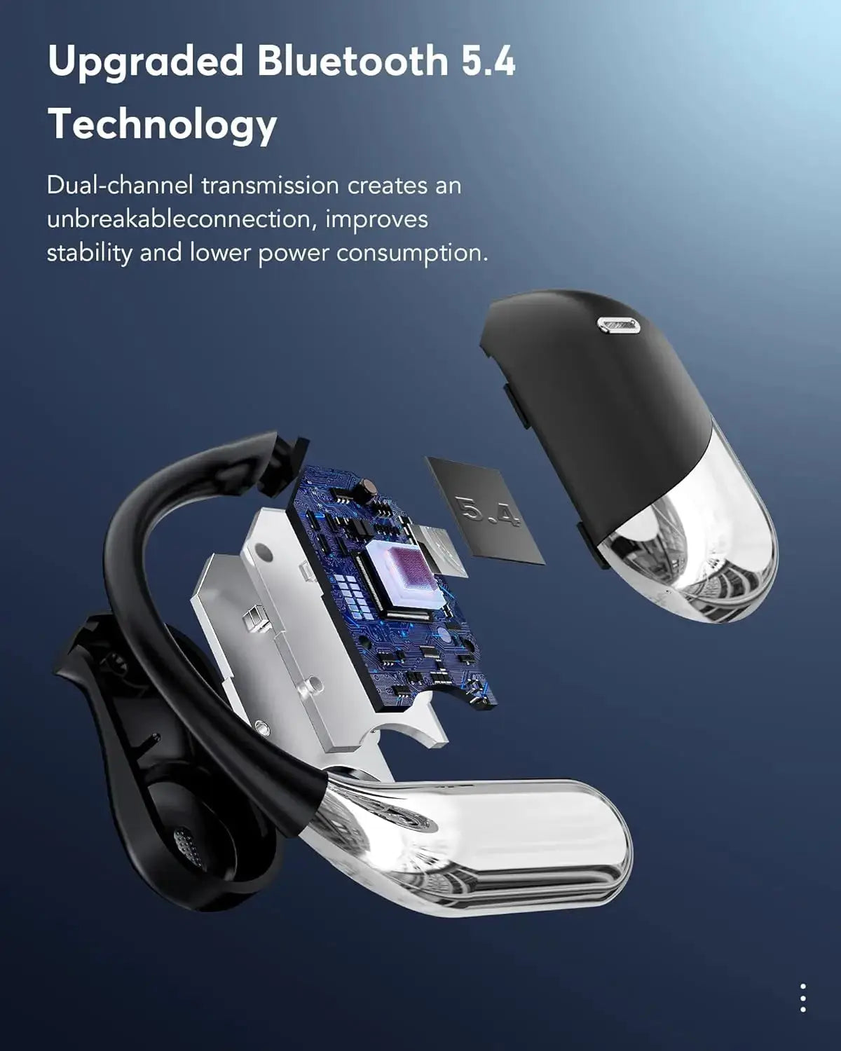 AI Translator Earbuds OWS with Smart Screen - 144 Languages, 60H Battery Life - Lxvox