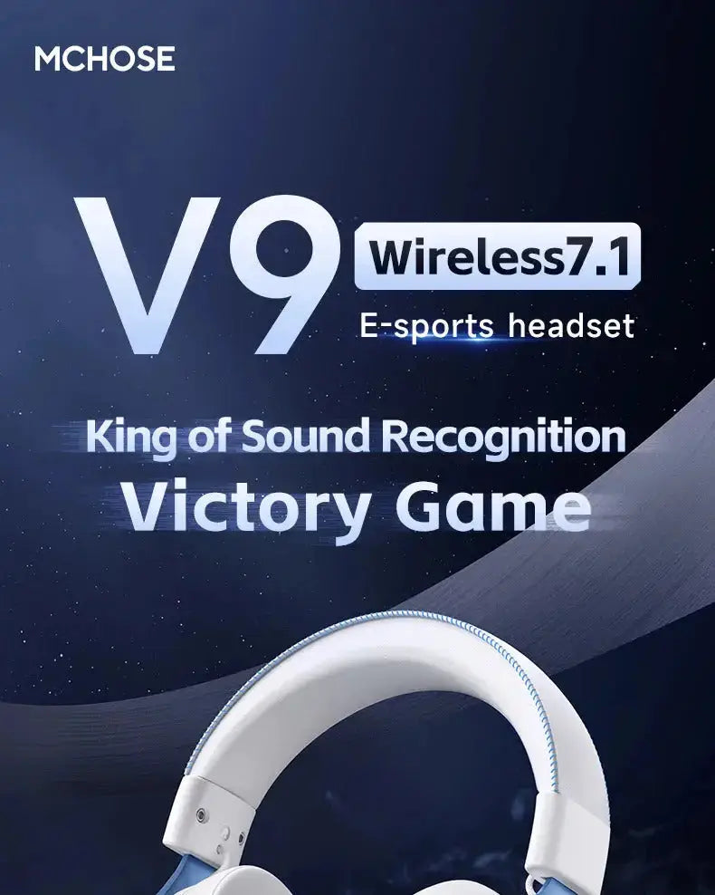 Professional Wireless Gaming Headset - TOPSPEED 7.1, 4-Mode with AI Mic - Lxvox