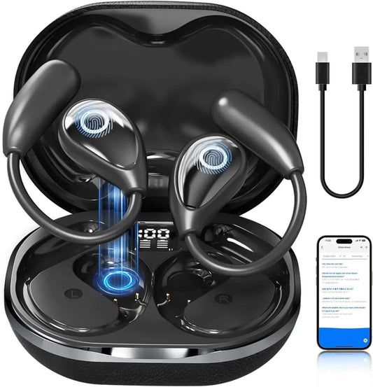 Professional AI Translator Earbuds - 164 Lang, Audio Video Call - Lxvox