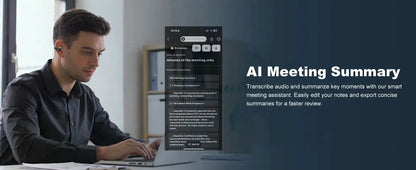 Professional AI Chip Translator Earbuds - App-Free, 60H, BT 6.0 - Lxvox