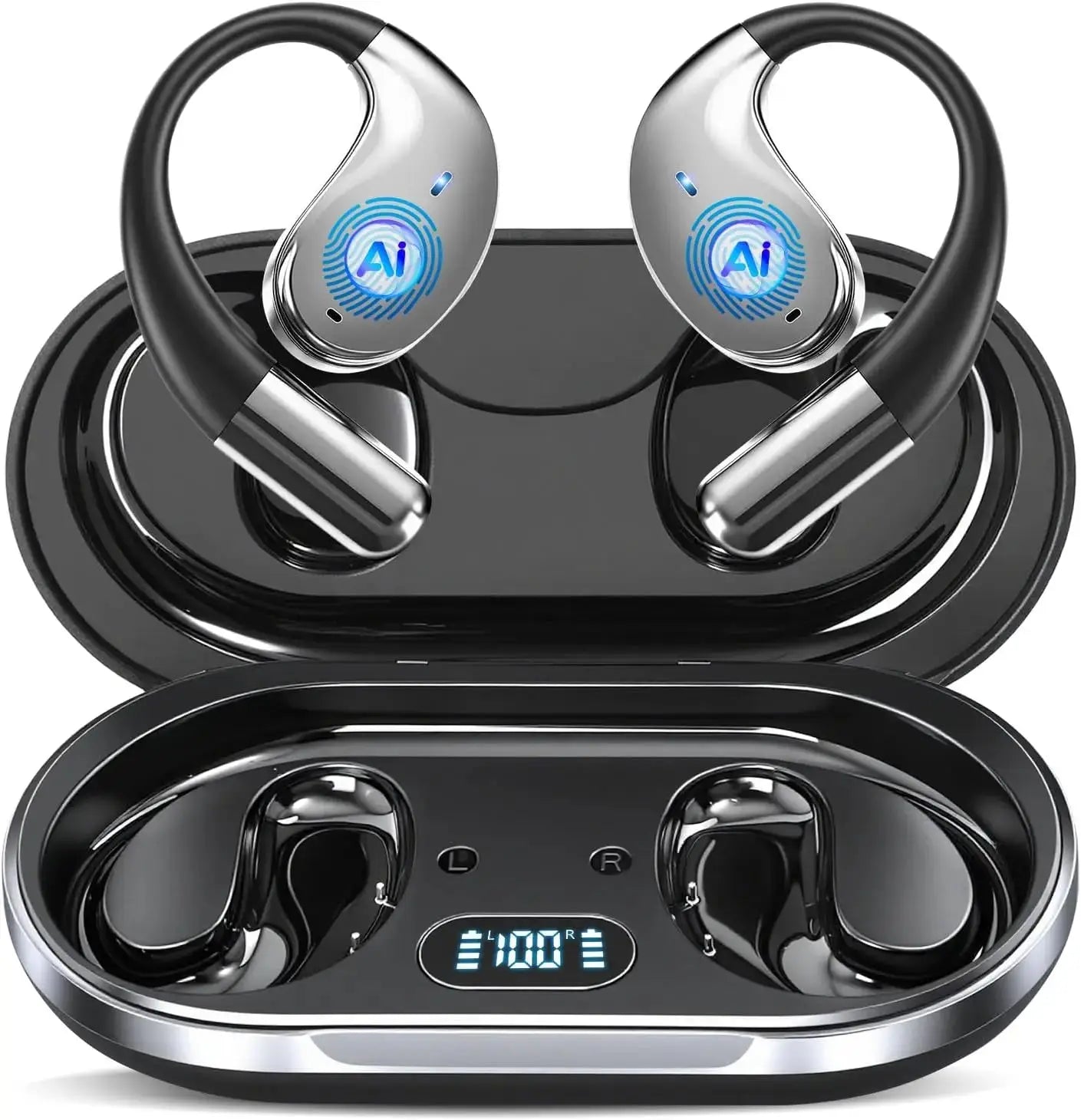 Professional AI Translator Earbuds for Effortless Communication | 164 Languages, 80 Hours Battery Life - Lxvox