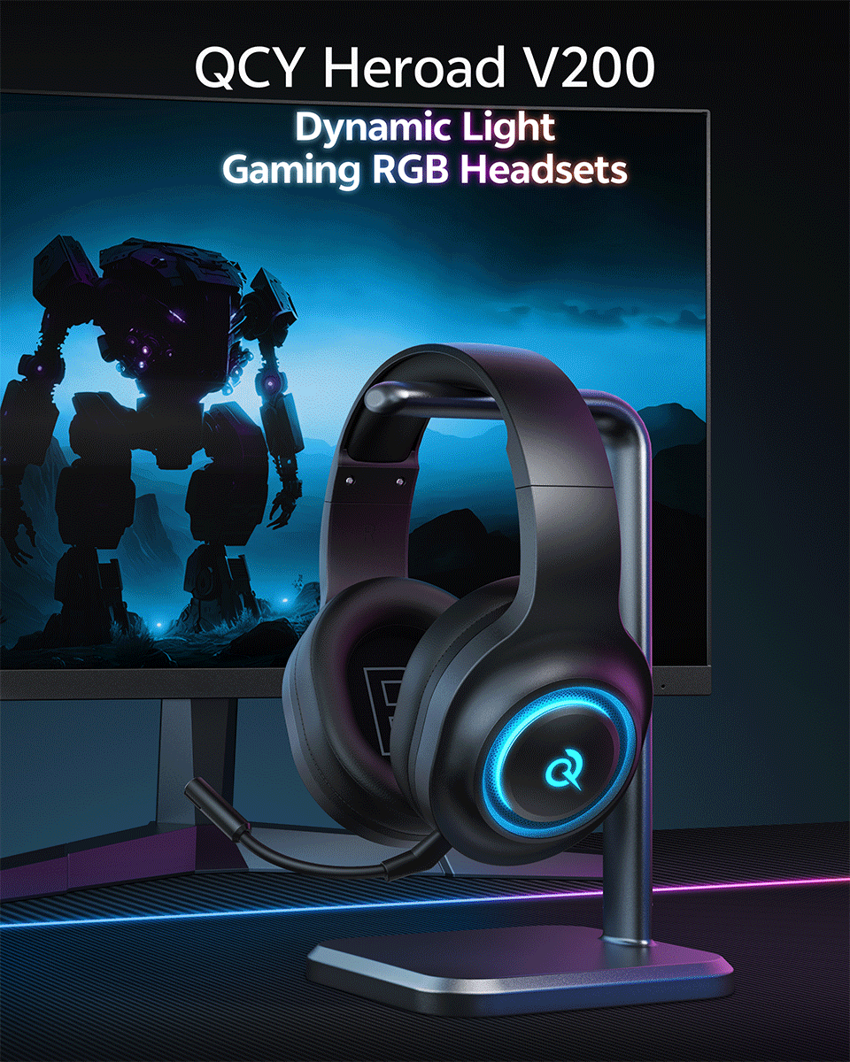 Professional Wireless Gaming Headset - 100H Battery Life, Triple-Mode Audio - Lxvox