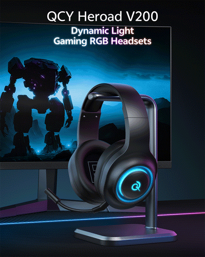 Professional Wireless Gaming Headset - 100H Battery Life, Triple-Mode Audio - Lxvox