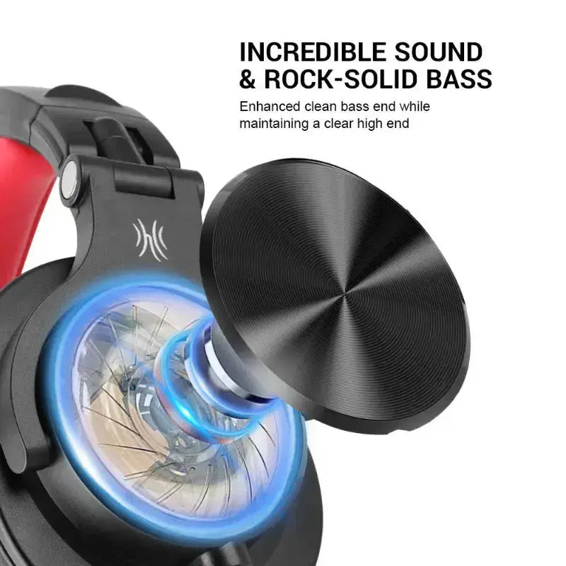 Professional DJ Studio Headphones - Dual-Jack, 40mm Quality Sound - Lxvox