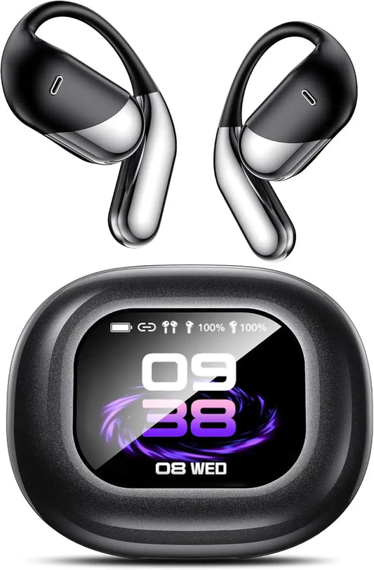 AI Translator Earbuds OWS with Smart Screen - 144 Languages, 60H Battery Life - Lxvox