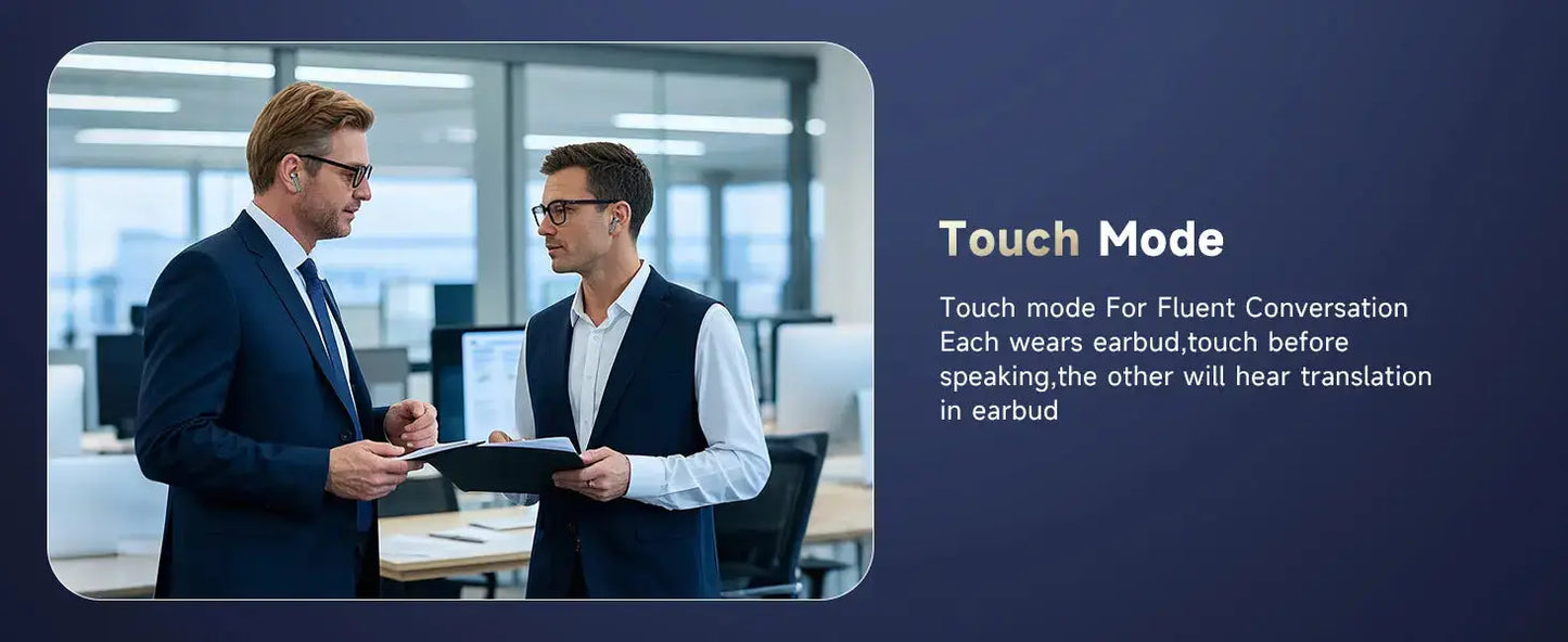 Professional AI Translator Earbuds - 188 Languages, 36H Battery Life - Lxvox
