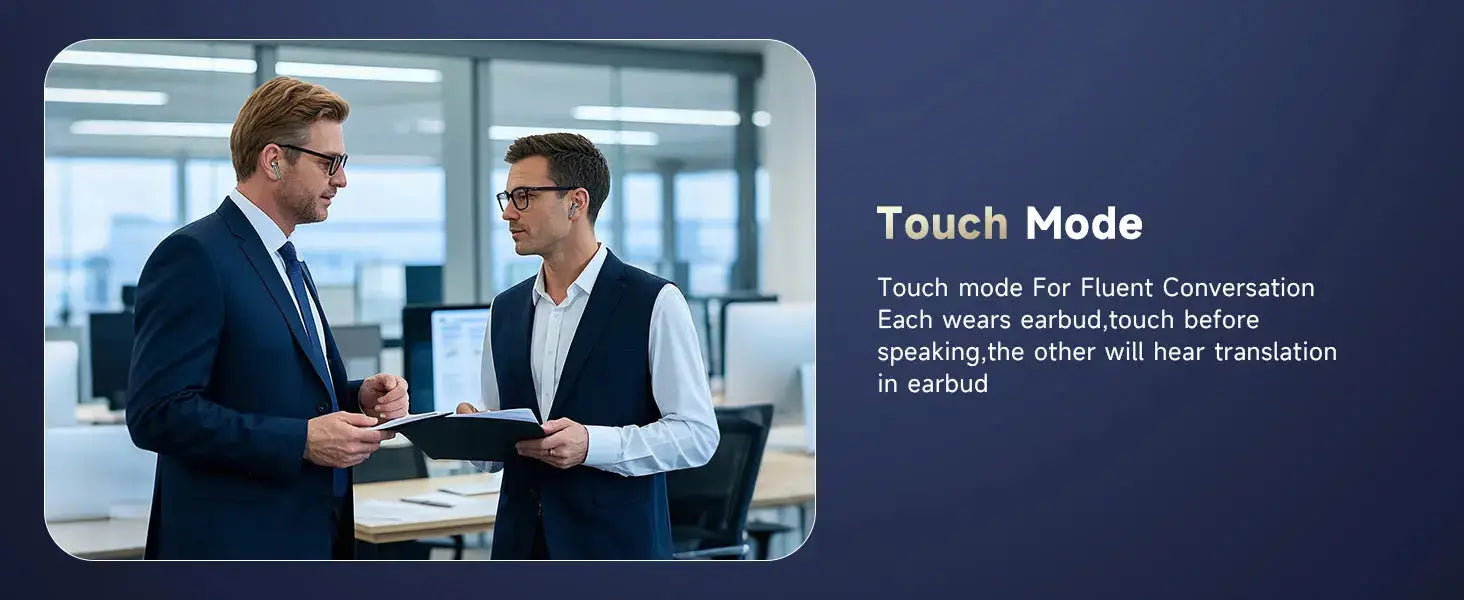 Professional AI Translator Earbuds - 188 Languages, 36H Battery Life - Lxvox