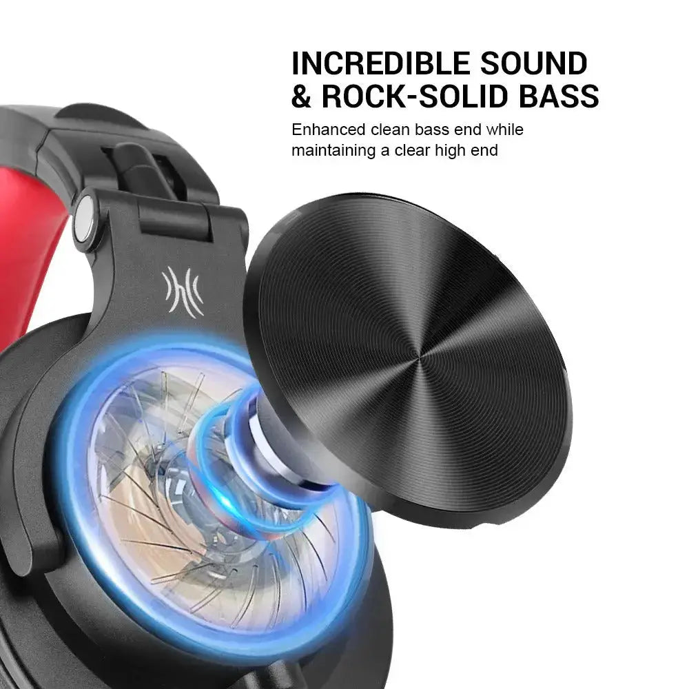 Professional DJ Studio Headphones - Dual-Jack, 40mm Quality Sound - Lxvox