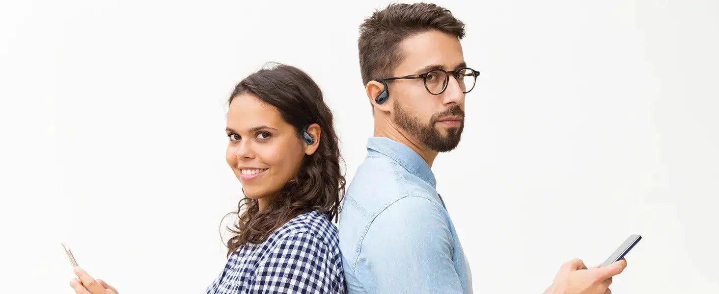 Professional Sports Bluetooth Headset - 75H Playtime, LED Display - Lxvox