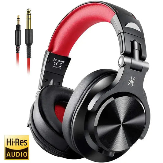 Professional DJ Studio Headphones - Dual-Jack, 40mm Quality Sound - Lxvox
