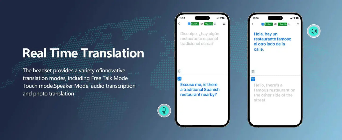 Professional AI Translator Earbuds for Effortless Communication | 164 Languages, 80 Hours Battery Life - Lxvox