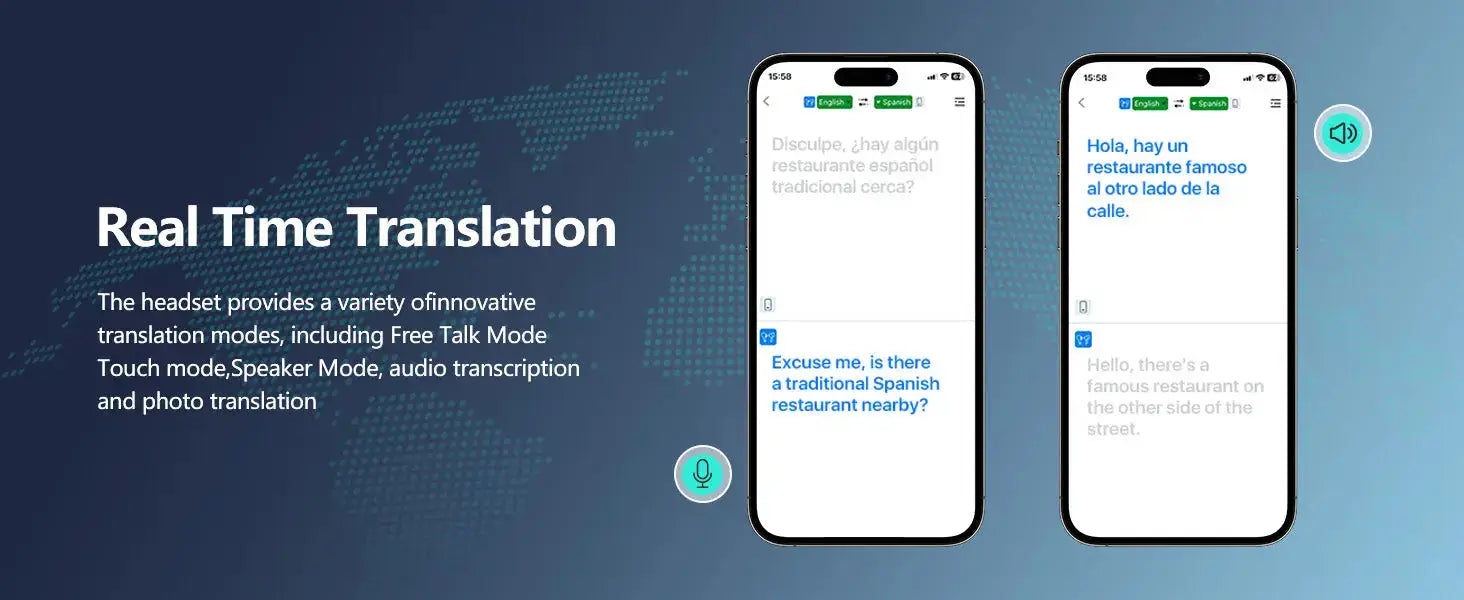 Professional AI Translator Earbuds for Effortless Communication | 164 Languages, 80 Hours Battery Life - Lxvox