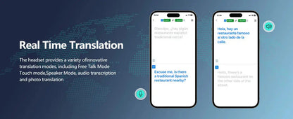 Professional AI Translator Earbuds for Effortless Communication | 164 Languages, 80 Hours Battery Life - Lxvox