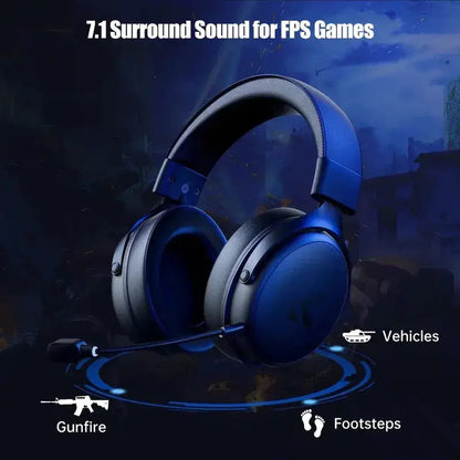 Professional Wireless Gaming Headset - TOPSPEED 7.1, 4-Mode with AI Mic - Lxvox