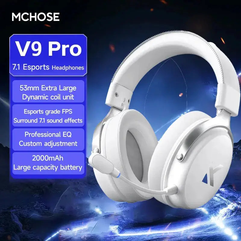Professional Wireless Gaming Headset - TOPSPEED 7.1, 4-Mode with AI Mic - Lxvox