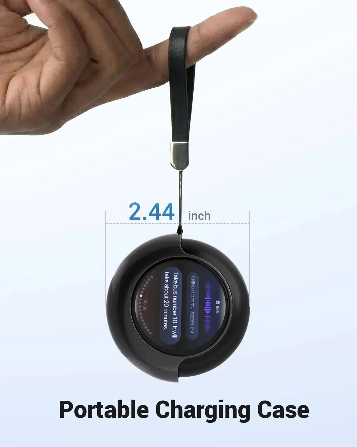 3-in-1 AI Translator Earbuds with Smart Screen Case (157 Languages) - Lxvox