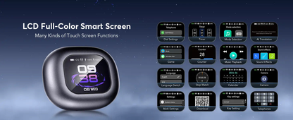 AI Translator Earbuds OWS with Smart Screen - 144 Languages, 60H Battery Life - Lxvox