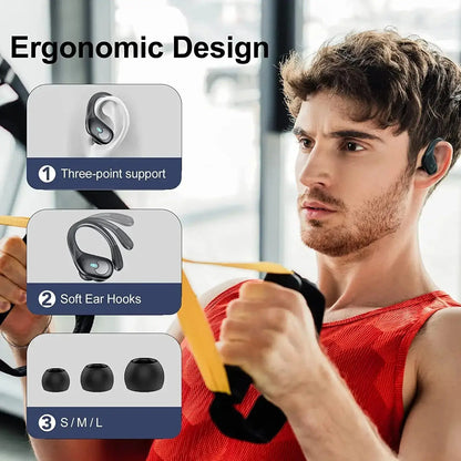BX30 Sport Wireless Earbuds - 60H, LED Display, IPX7 - Lxvox