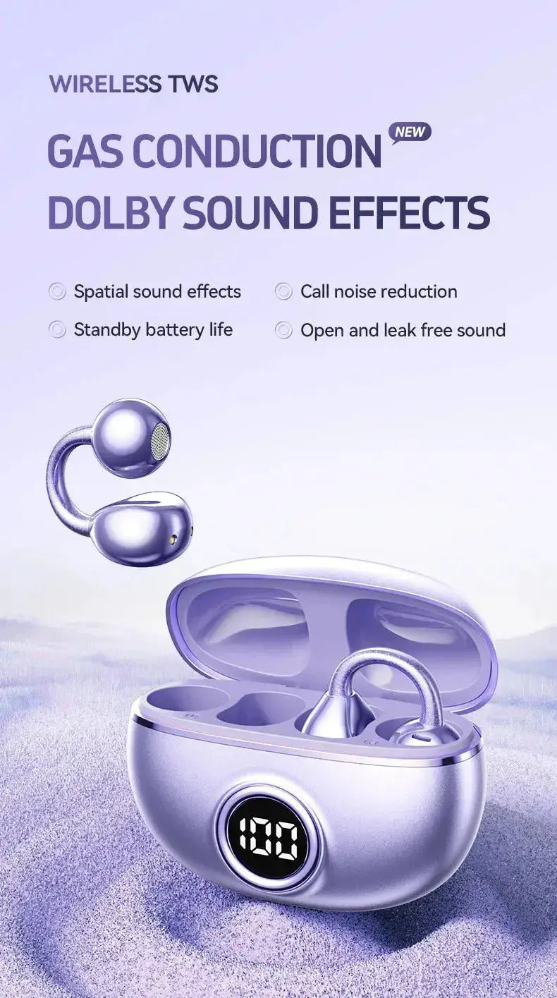 Professional Open-Ear Bluetooth Earbuds - 14.2mm, Bluetooth 5.4 - Lxvox