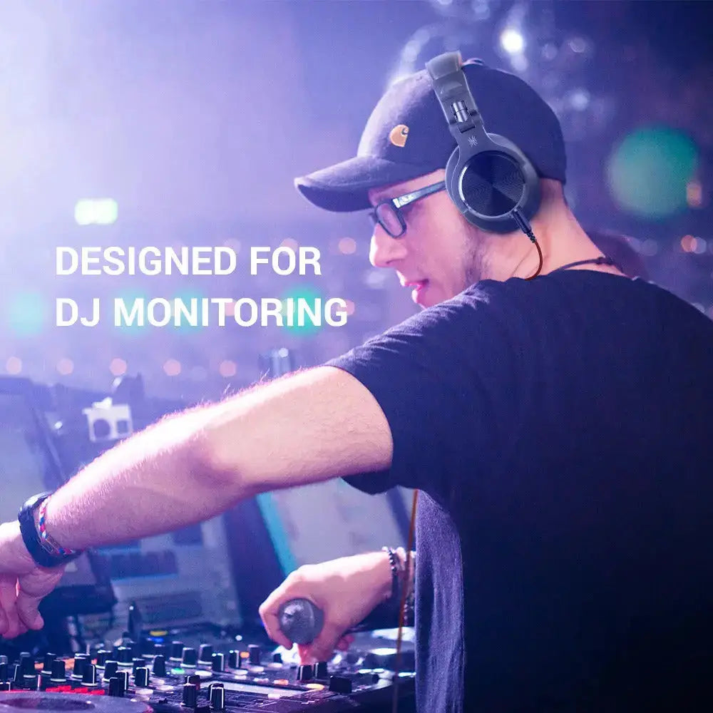 Professional DJ Studio Headphones - Dual-Jack, 40mm Quality Sound - Lxvox