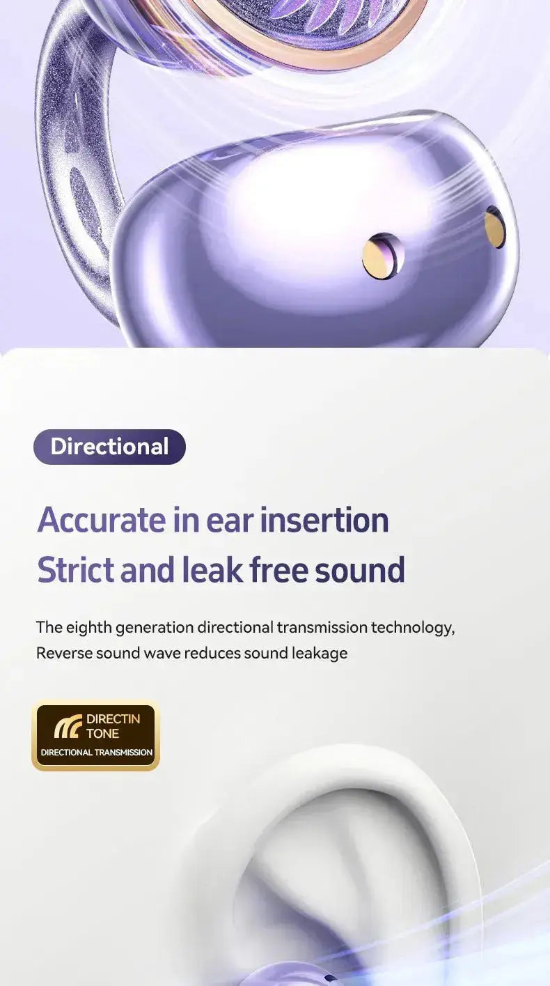 Professional Open-Ear Bluetooth Earbuds - 14.2mm, Bluetooth 5.4 - Lxvox