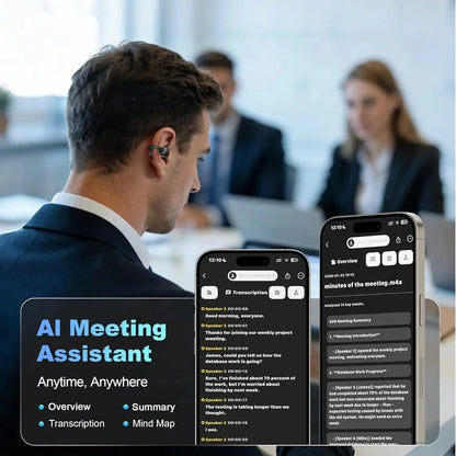 Professional AI Chip Translator Earbuds - App-Free, 60H, BT 6.0 - Lxvox