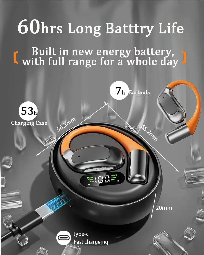 AI Translator Earbuds - 144 Languages Support with 60H Battery Life - Lxvox