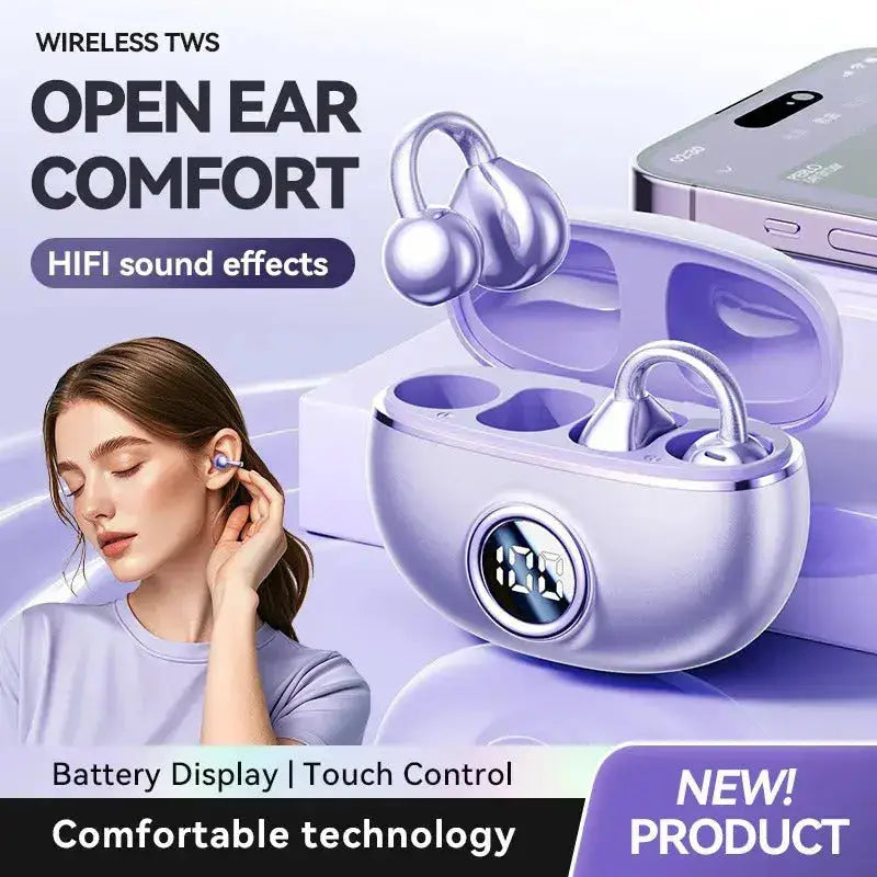Professional Open-Ear Bluetooth Earbuds - 14.2mm, Bluetooth 5.4 - Lxvox