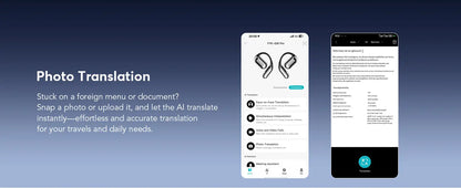 AI Translator Earbuds OWS with Smart Screen - 144 Languages, 60H Battery Life - Lxvox